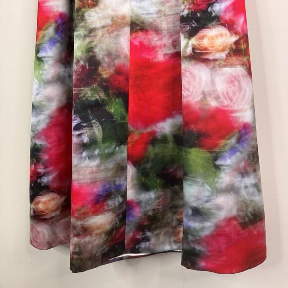 Adam Lippes Duchess Satin Fluted Dress Floral Print Structured Size 12 $2190 - Picture 12 of 16